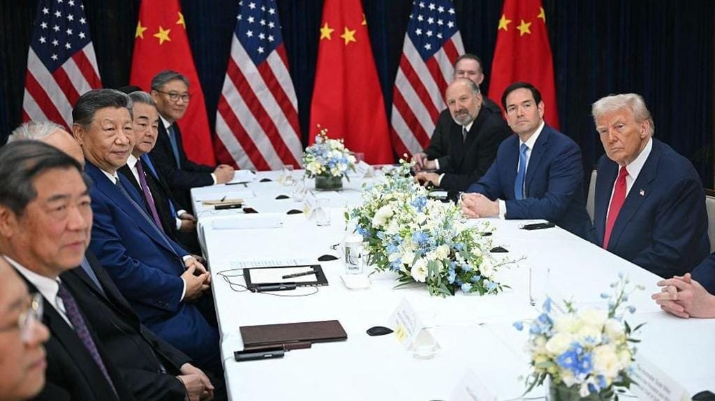 Donald Trump lowers China tariffs and announces end to 'rare earths  roadblock' after meeting Xi Jinping - BBC News