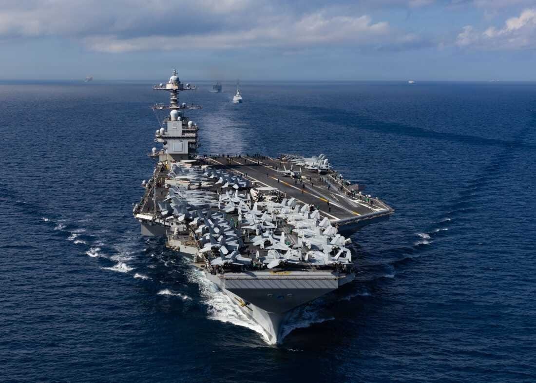 The backstory of the USS Gerald R. Ford aircraft carrier : NPR The backstory of the USS Gerald R. Ford aircraft carrier : NPR