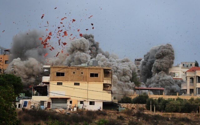 Smoke rises following an Israeli airstrike in the village of Tayr Debba, southern Lebanon, November 6, 2025. (AP Photo/Mohammad Zaatari) Smoke rises following an Israeli airstrike in the village of Tayr Debba, southern Lebanon, November 6, 2025. (AP Photo/Mohammad Zaatari)