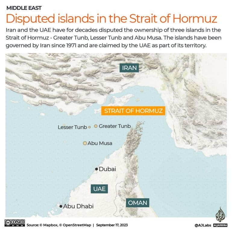 How will Iran populate the Strait of Hormuz islands the UAE also claims? |  Politics News | Al Jazeera